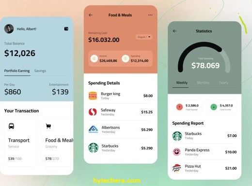 banking A smartphone screen showing finance apps for investments, payments, and savings