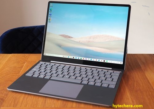 hard surface Laptop placed on a hard surface to improve airflow and prevent overheating