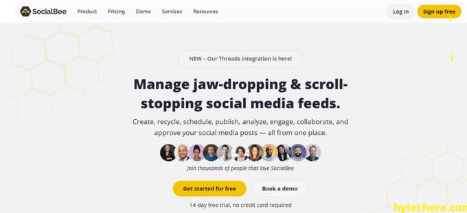 SocialBee AI SocialBee AI managing multi-platform social media campaigns with automated posting