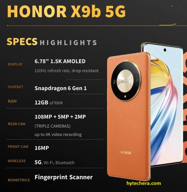 features of honor x9b features of Honor X9b mobile