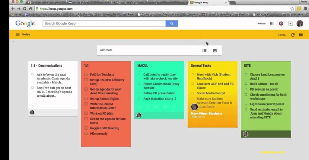 Google Keep Chrome Extension Note-Taking