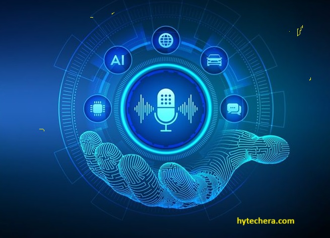 AI Voiceover Services via Tools Laptop screen showing AI voiceover software converting text to speech for projects.