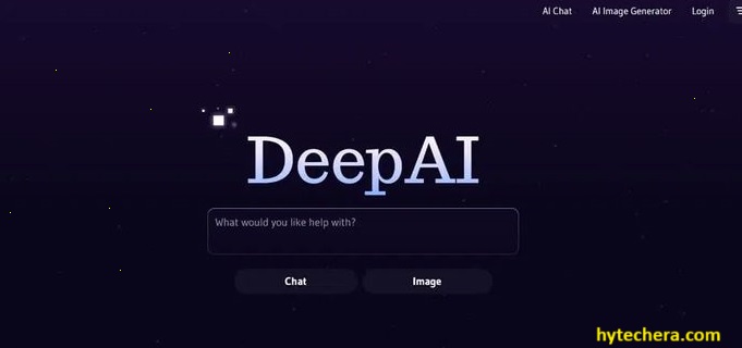 DeepAI DeepAI interface generating images from text input using AI technology.