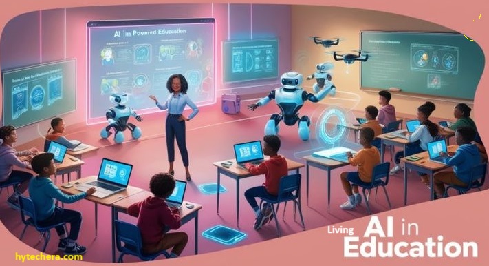living intelligence in education Living Intelligence in education in 2025 featuring AI-powered personalized learning, virtual tutors, and smart classroom technologies enhancing student engagement and outcomes