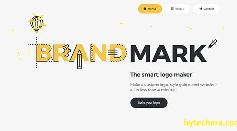 Brandmark Brandmark.io AI logo generator showcasing sleek, modern logo designs with branding suggestions and color palettes