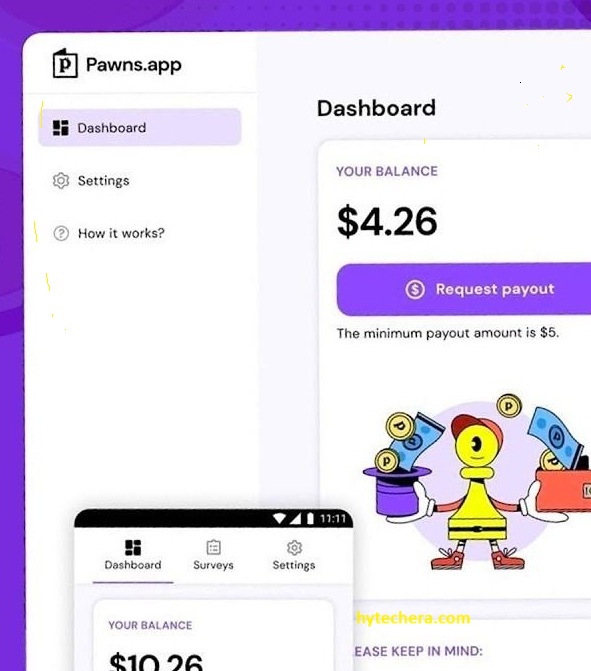 Pawns app Pawns.app generating passive income by allowing users to share internet bandwidth securely in 2025