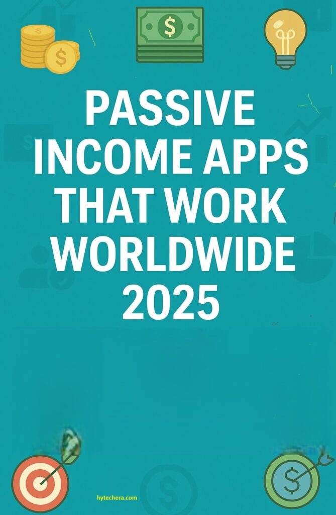 Best Passive Income Apps in 2025 (No Investment Needed)' displayed on a clean background for a blog post or social media cover