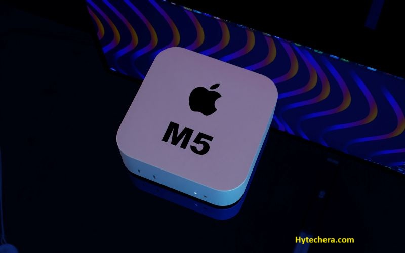 Apple M5 chip Apple M5 chip illustration representing next-generation AI performance in MacBook Pro 2025
