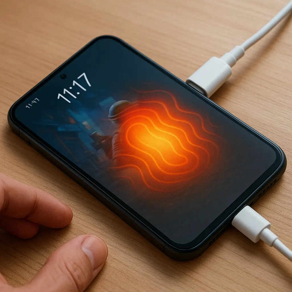 Phone overheating while fast charging