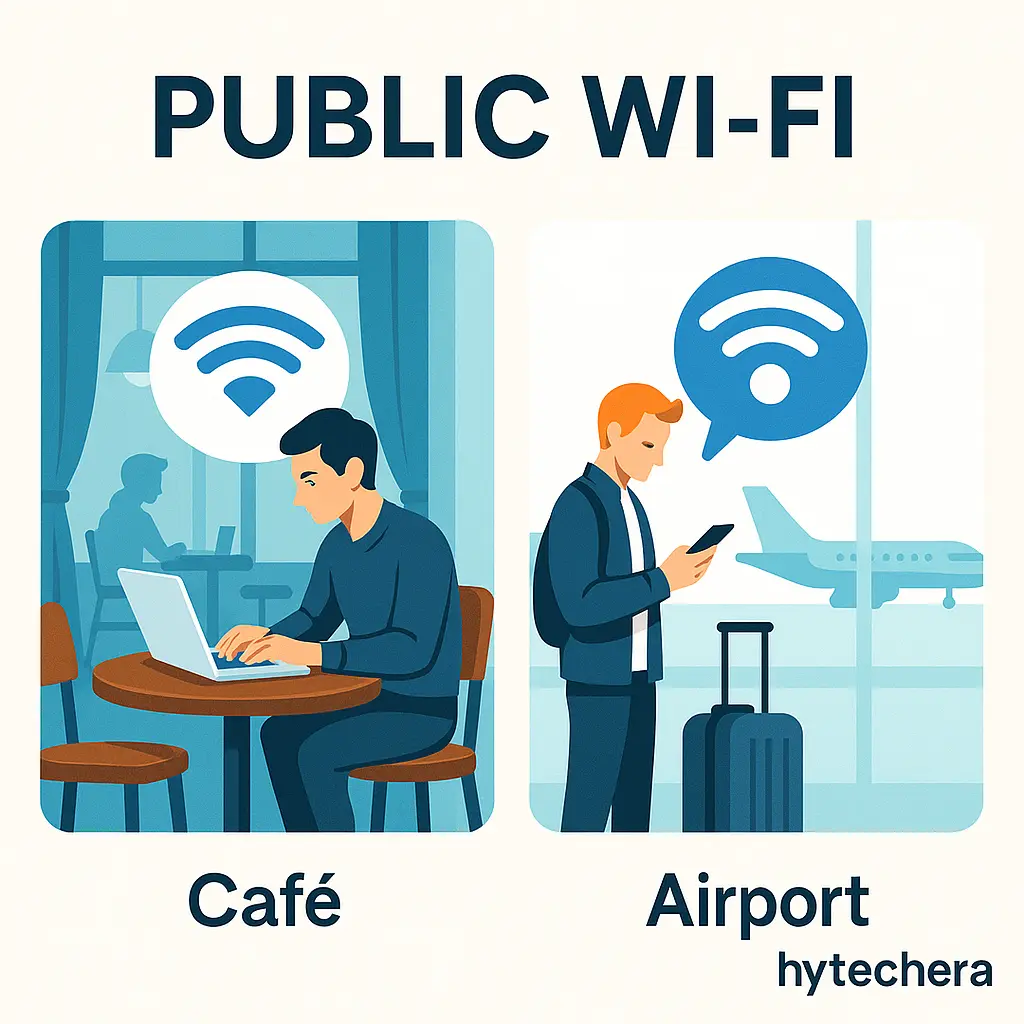 public Wi-Fi hotspot illustration