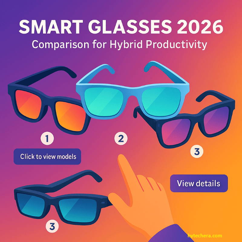 Smart glasses model comparison Smart glasses 2026 model comparison for hybrid productivity.