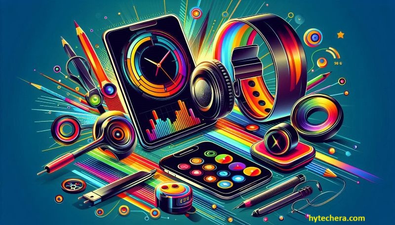 Types of Gadgets types of productivity gadgets like smartwatch headphones and timers