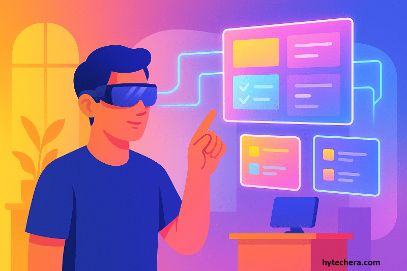 Virtual multi-monitor workspace virtual multi-monitor workspace created with smart glasses