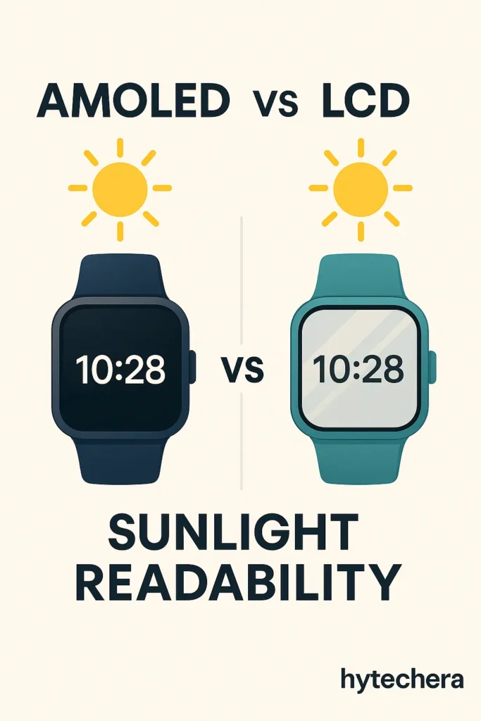 AMOLED vs LCD smartwatch display