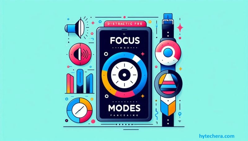 settings for reducing gadget distraction such as Focus Mode and Work Mode