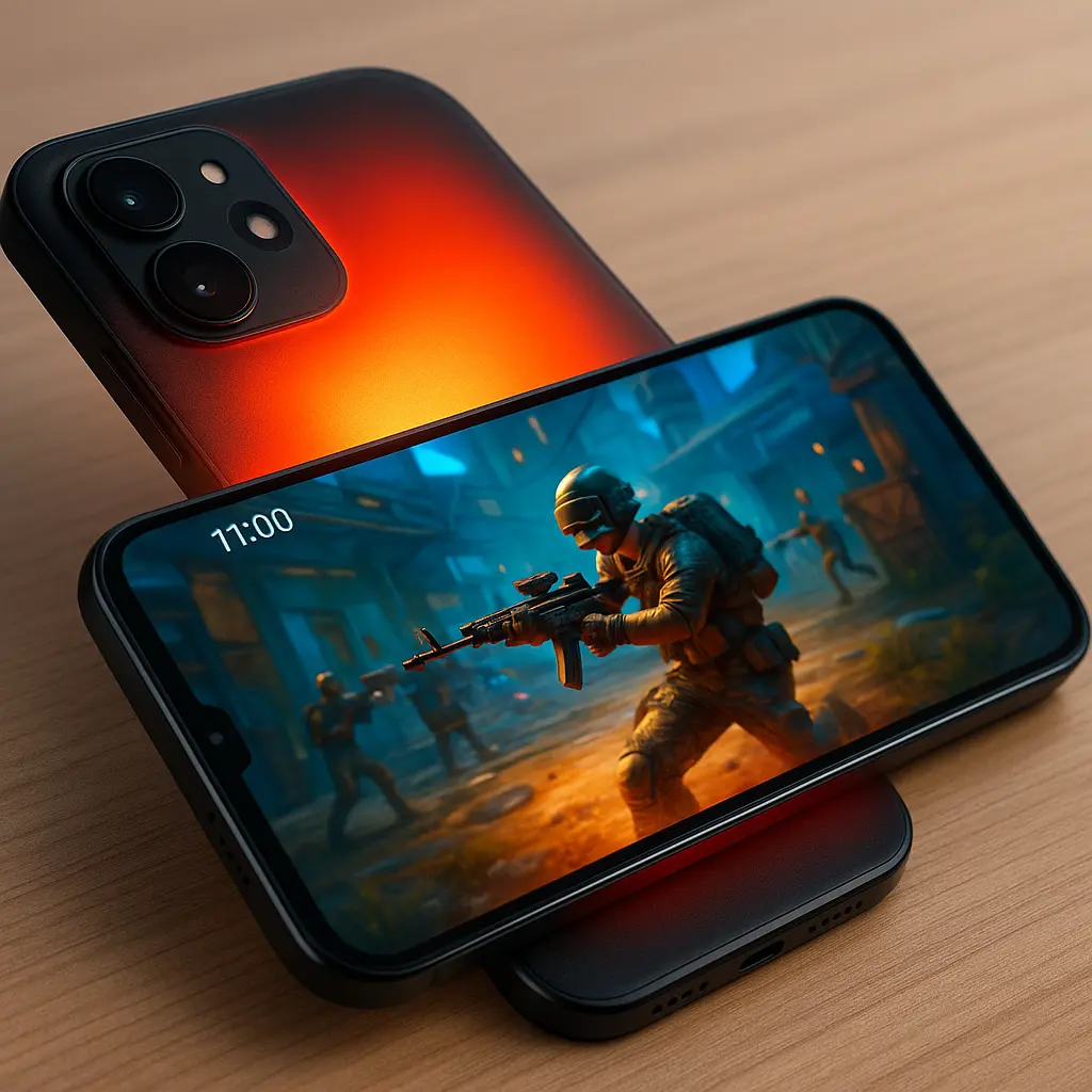 Smartphone heating during gaming due to CPU load