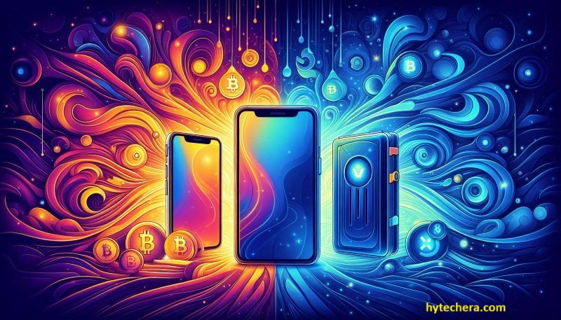 comparison diagram showing hot wallets vs cold wallets for beginners”