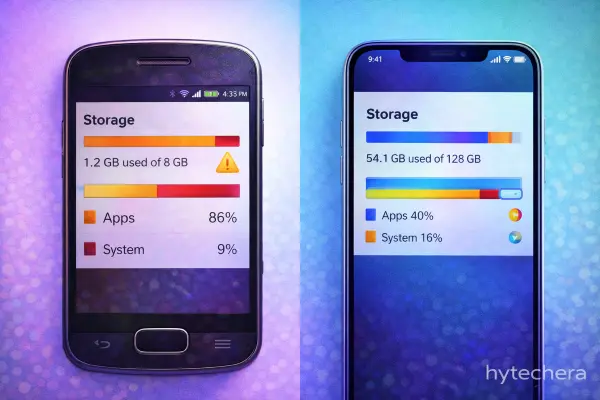 app size impact on old phones