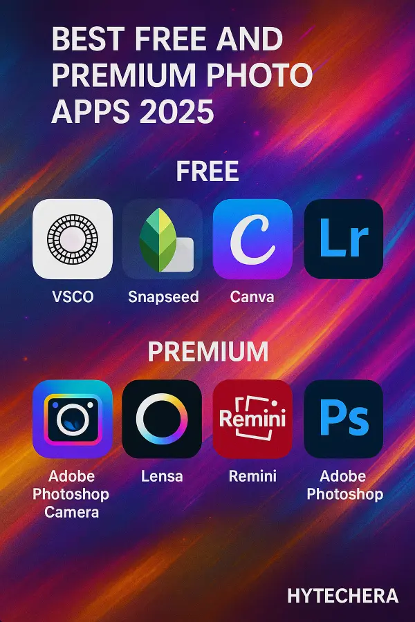 best free and premium photo apps 2025
